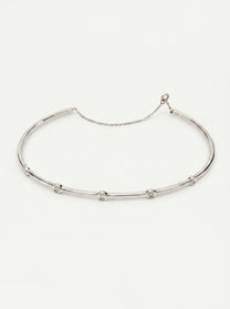 Bracciale Crivelli Rigido in Oro Bianco con Diamanti