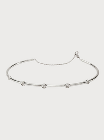 Bracciale Crivelli Rigido in Oro Bianco con Diamanti
