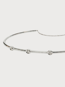Bracciale Crivelli Rigido in Oro Bianco con Diamanti