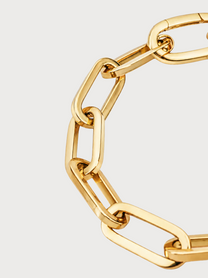 Bracciale Paperclip in Oro Giallo 18 kt