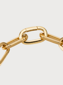 Bracciale Paperclip in Oro Giallo 18 kt