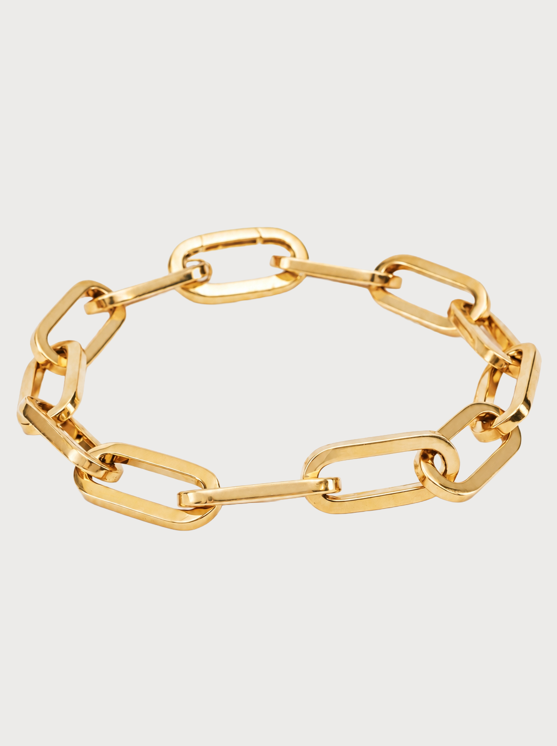 Bracciale Paperclip in Oro Giallo 18 kt