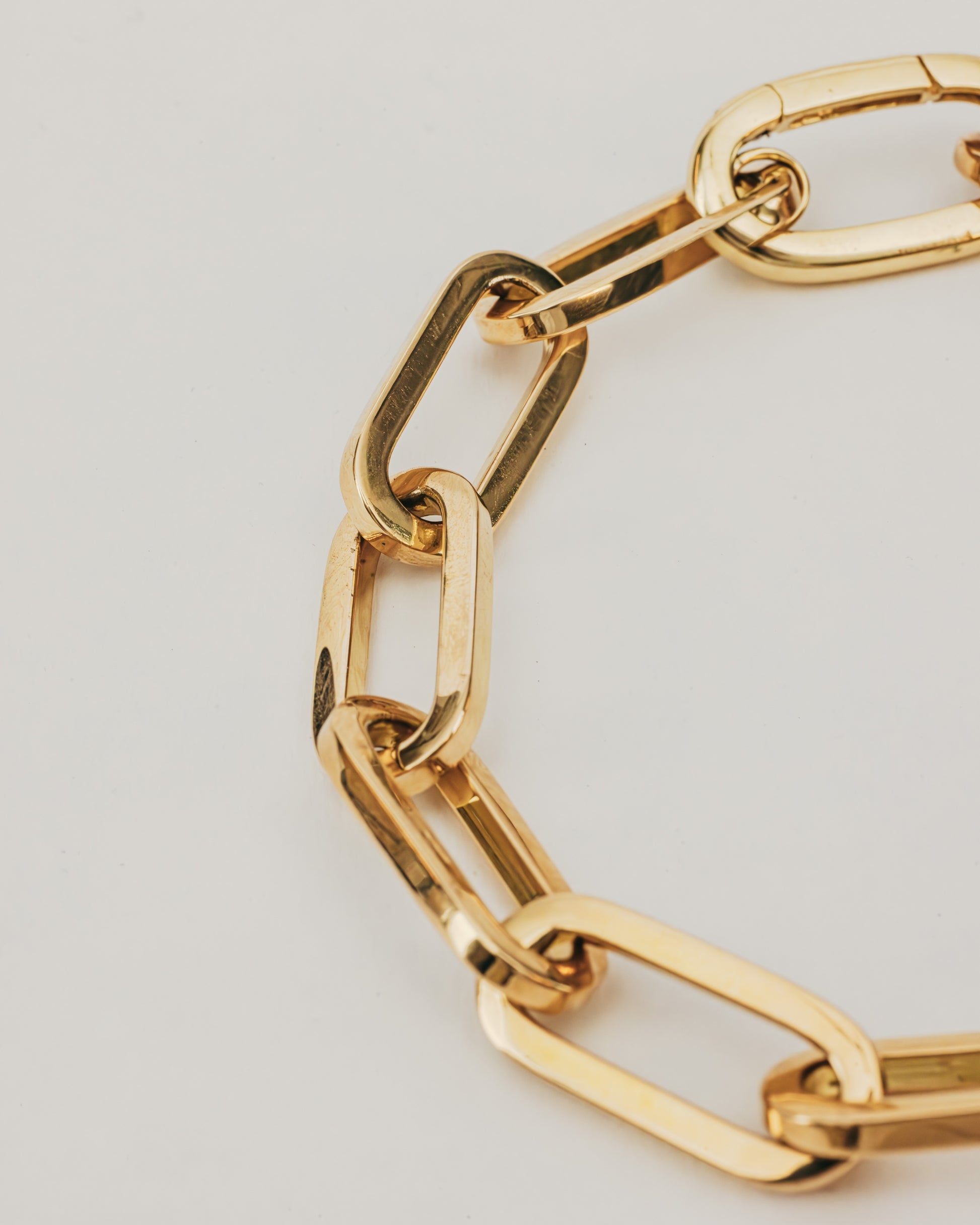 Bracciale Dorato con Maglia a Catena Maxi