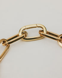 Bracciale Dorato con Maglia a Catena Maxi