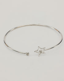 Bracciale Rigido con Stella e Punto Luce