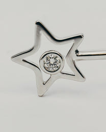 Bracciale Rigido con Stella e Punto Luce