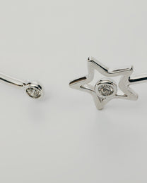 Bracciale Rigido con Stella e Punto Luce