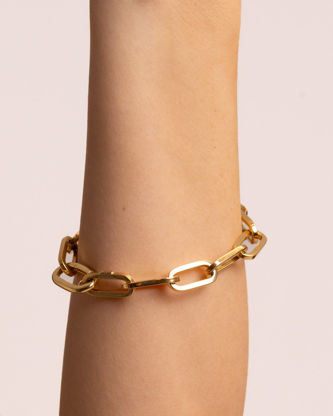 Bracciale Dorato con Maglia a Catena Maxi