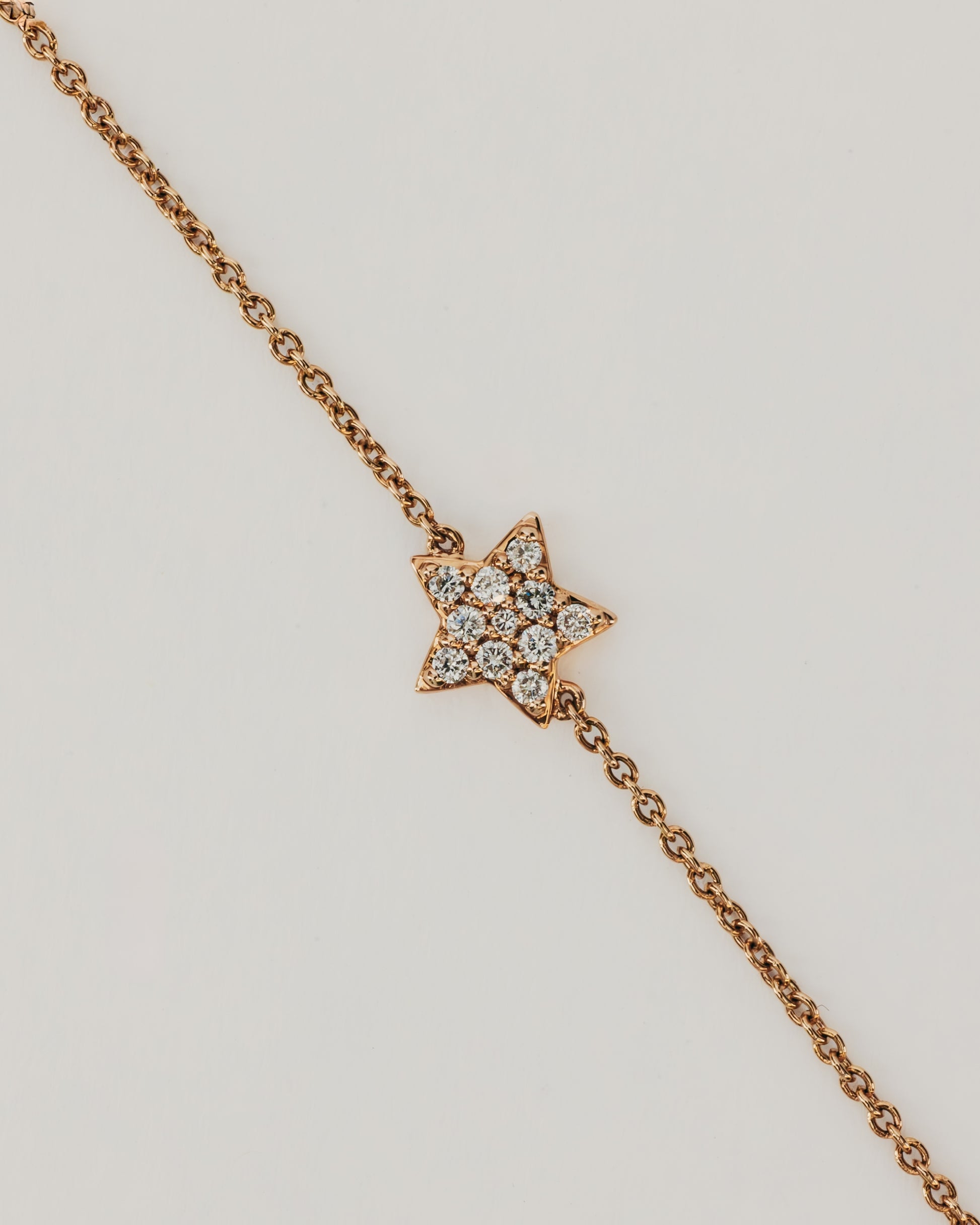Collana Oro Rosa con Stelle e Punti Luce