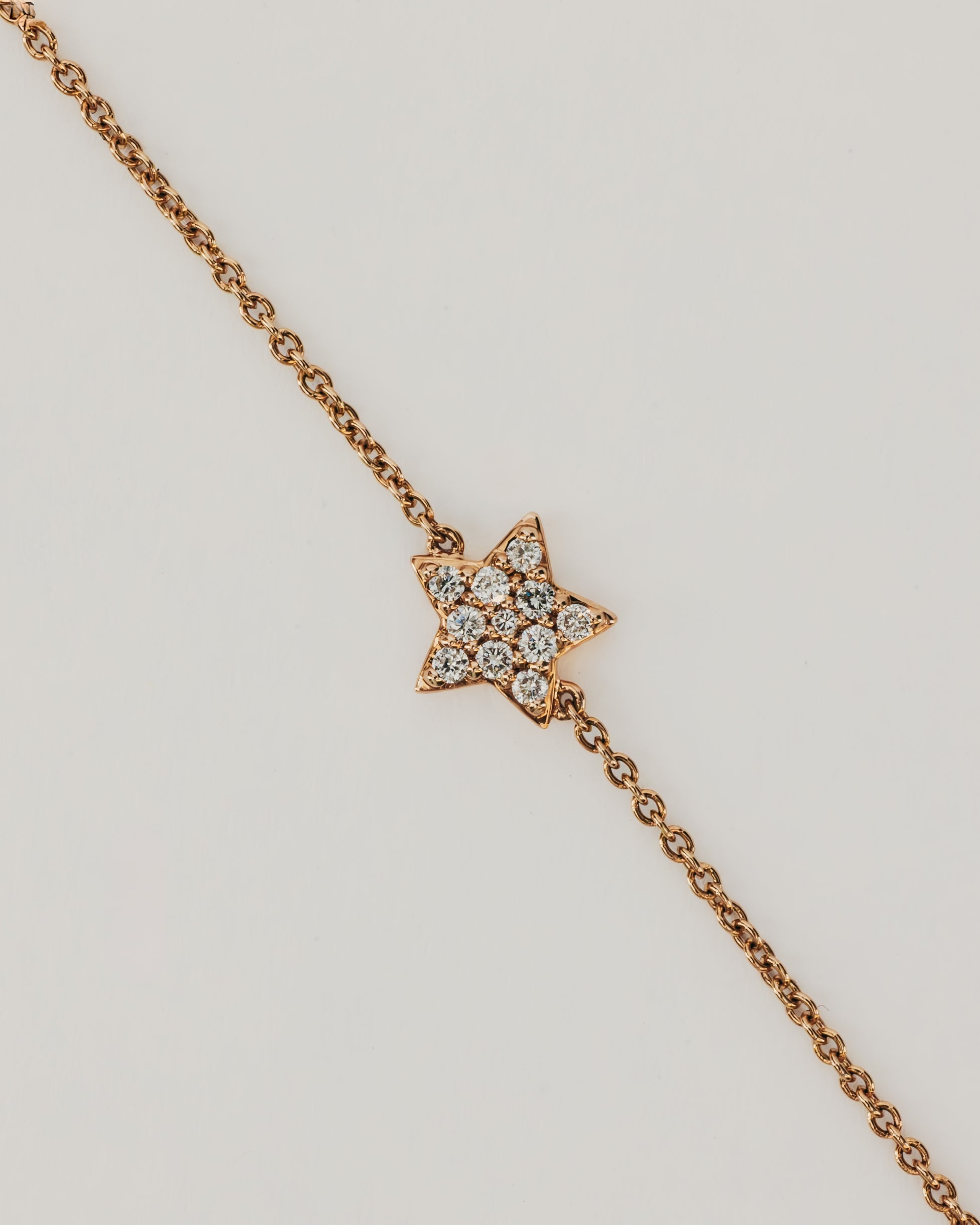 Collana Oro Rosa con Stelle e Punti Luce