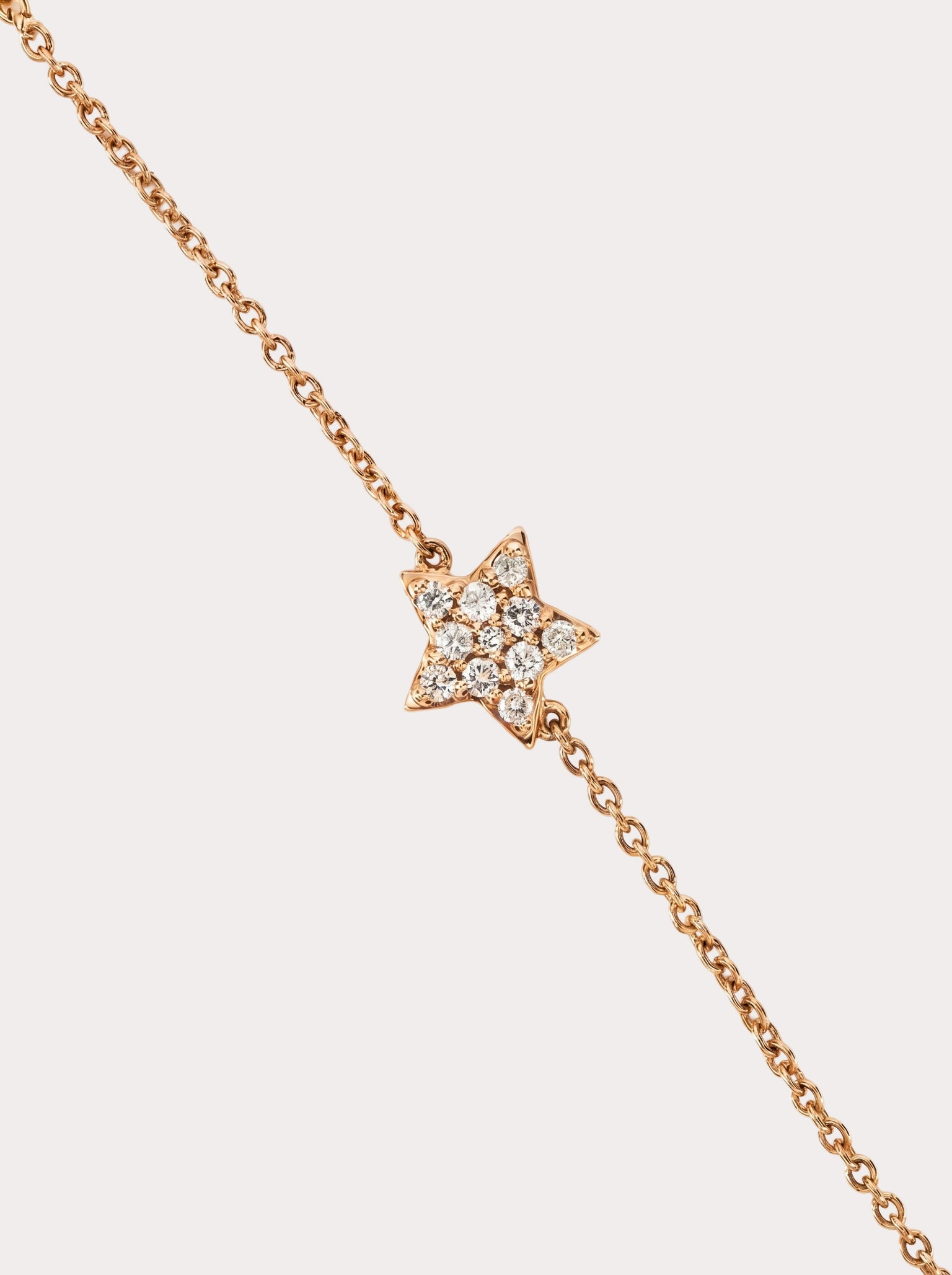 Bracciale Crivelli con stella in oro rosa e diamanti