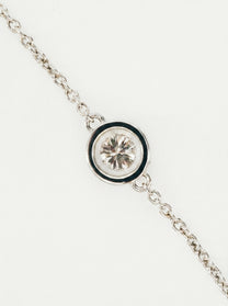 Bracciale Crivelli punto luce in oro bianco e diamante