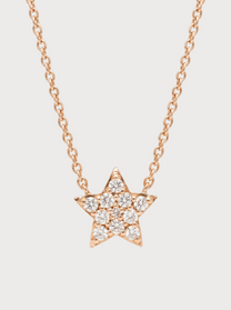 Collana Crivelli con stella in oro rosa e diamanti